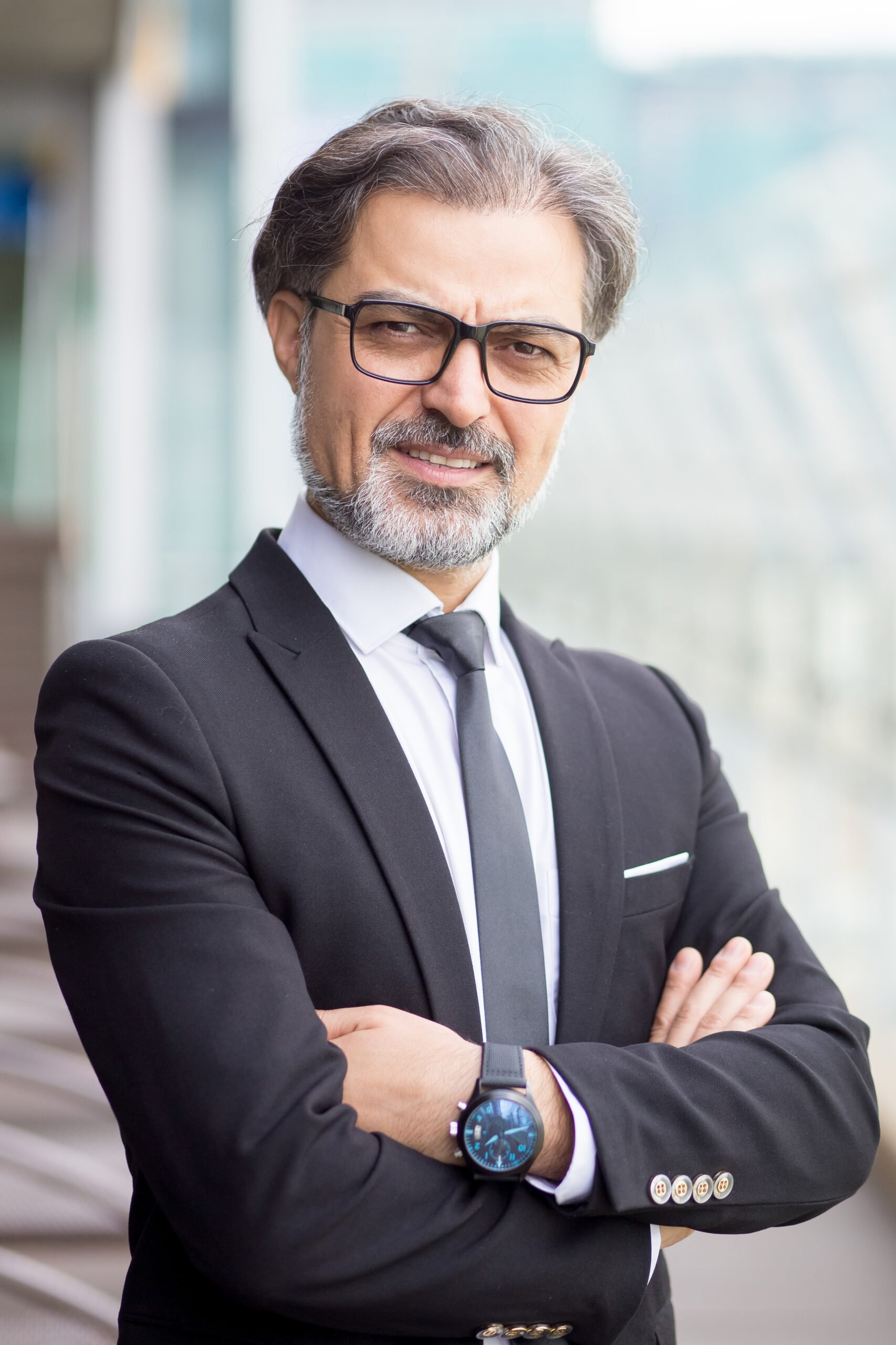 Closeup of Confident Middle-aged Business Leader